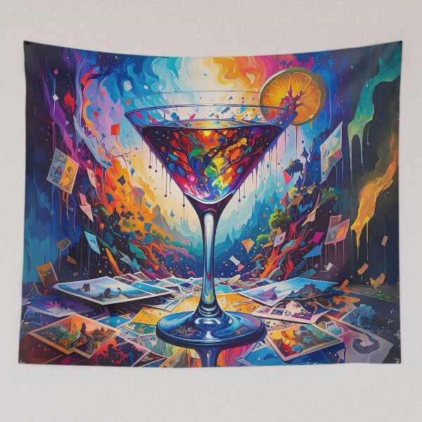 Item preview, Psychedelic Memories Martini designed and sold by Lee Hiller Designs.