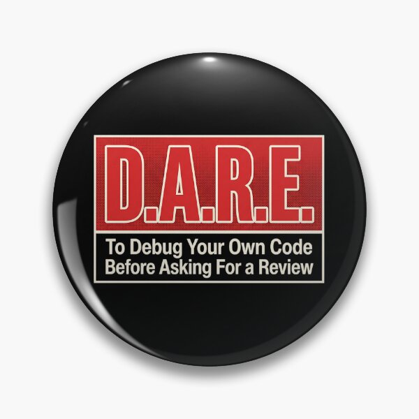 Item preview, D.A.R.E. Debug Your Own Code Funny Programmer Sticker | Coding Humor Dev Gift designed and sold by Urben Loop.