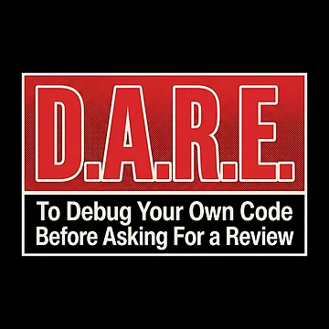 Artwork thumbnail, D.A.R.E. Debug Your Own Code Funny Programmer Sticker | Coding Humor Dev Gift by Urben Loop