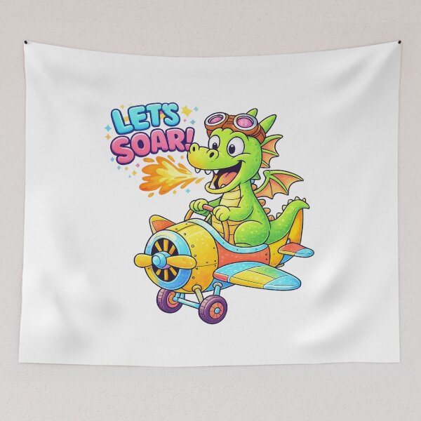 Item preview, Dragon Riding Airplane Essential T-Shirt designed and sold by SoftSproutstu.