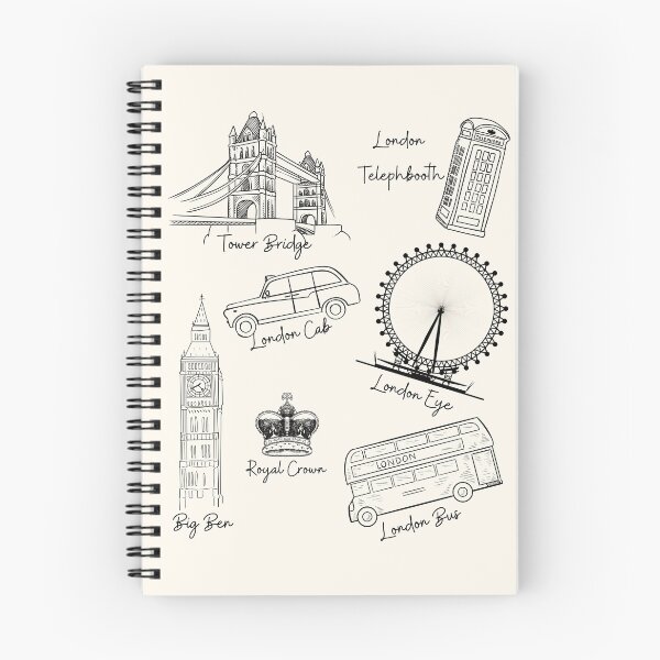 Item preview, ​Hand-Drawn London Landmarks Art designed and sold by HBBS DESIGNS.