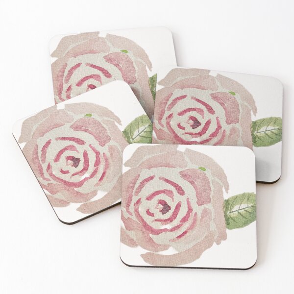 Item preview, Midnight Bloom: Dusty Pink Watercolor Rose designed and sold by Lush Brush & Line.