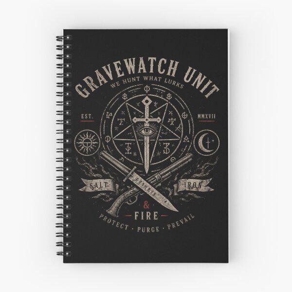 Item preview, Gravewatch Unit - Salt, Iron & Fire Demon Hunter Emblem designed and sold by Chilixi-Shop.