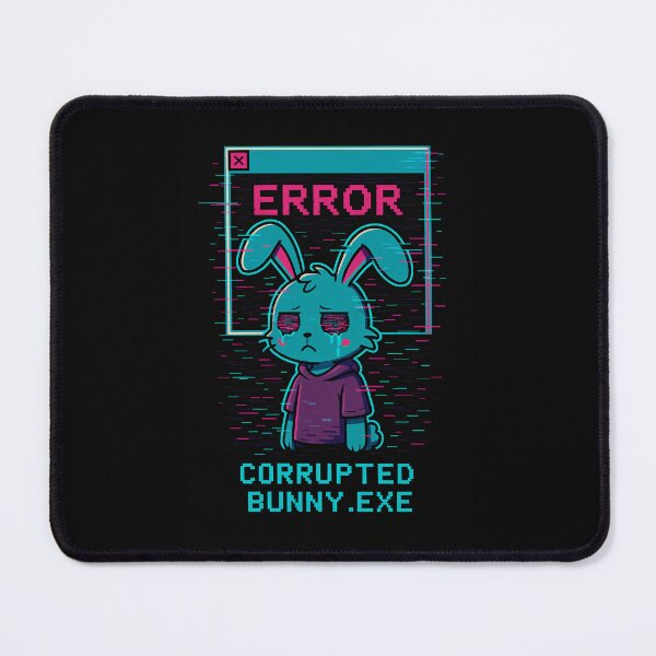 Item preview, Corrupted Bunny.exe – Kawaii Glitch Rabbit designed and sold by JupiterGlitchEmpire.