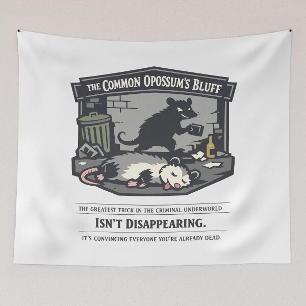 Item preview, Common Opossum Bluff Master of Playing Dead designed and sold by WildlifeInc.