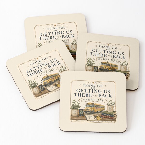 Item preview, Thank You for Getting Us There and Back Every Day – Bus Driver Appreciation Gift designed and sold by Novel Works Studio.