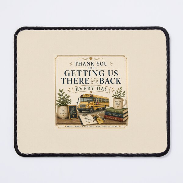 Item preview, Thank You for Getting Us There and Back Every Day – Bus Driver Appreciation Gift designed and sold by Novel Works Studio.