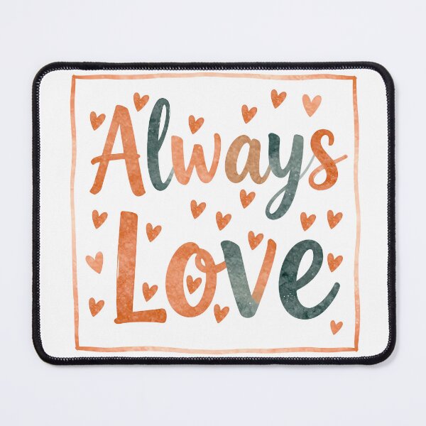 Item preview, Always Love Elegant Marble Texture Typography with Hearts designed and sold by DesignArtist.ia.