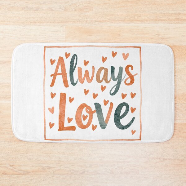 Item preview, Always Love Elegant Marble Texture Typography with Hearts designed and sold by DesignArtist.ia.