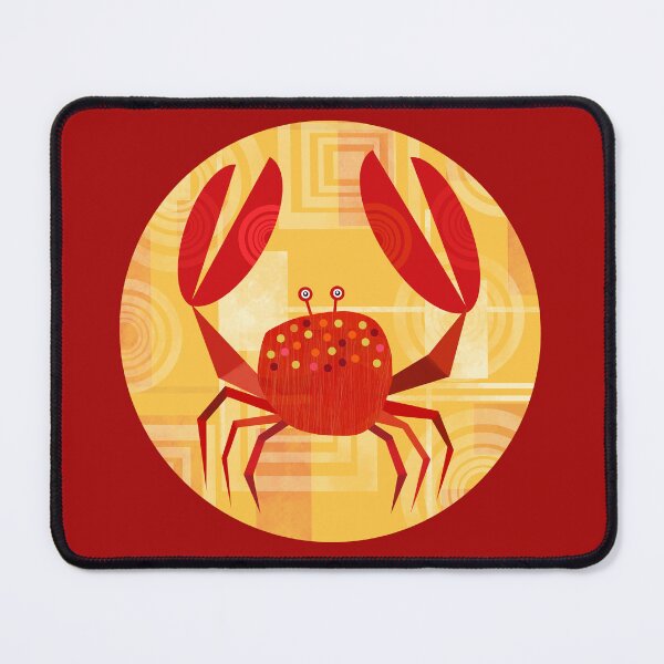 Item preview, Colourful Crab on Geometric Background designed and sold by Andrew  Hitchen.