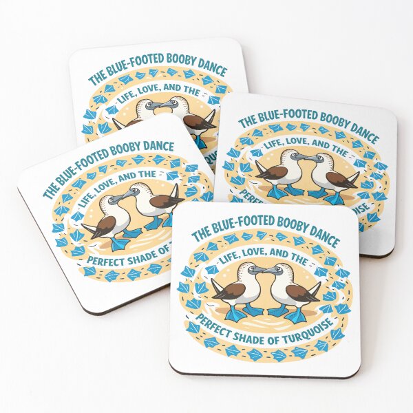Item preview, Blue Footed Booby Dance Turquoise Courtship Art designed and sold by WildlifeInc.