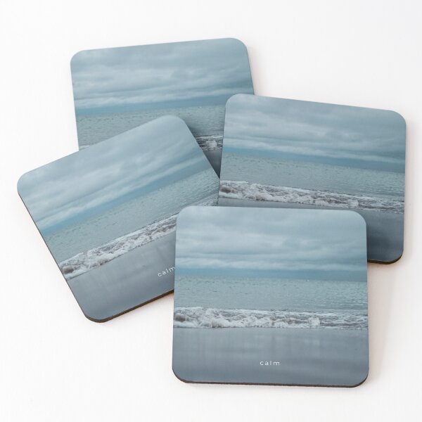 Item preview, Ocean Wave Aesthetic “Calm”, Soft Blue Minimal Water Art designed and sold by annytsuj.