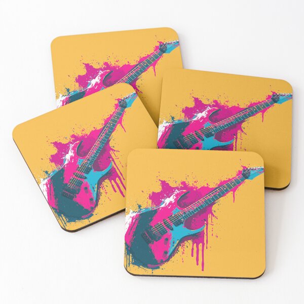 Item preview, a colorful electric guitar painting designed and sold by gut2000.