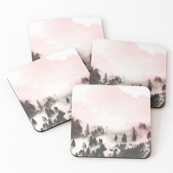 Item preview, Pink mountainous landscape designed and sold by mmartabc.