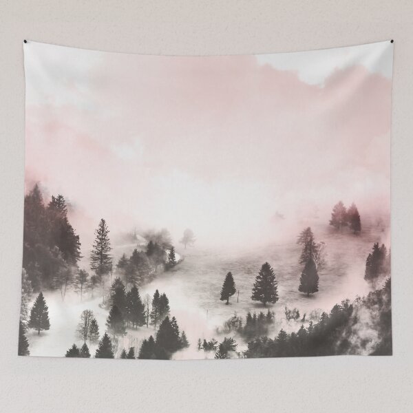 Item preview, Pink mountainous landscape designed and sold by mmartabc.