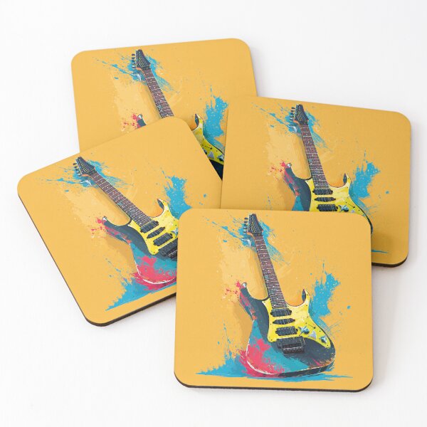 Item preview, a colorful electric guitar painting designed and sold by gut2000.