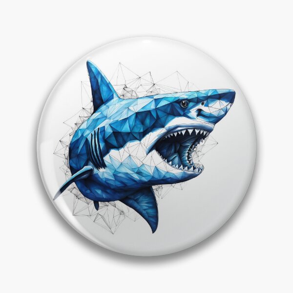 Item preview, Apex Geometry - Low Poly Sharks designed and sold by artificia-off.