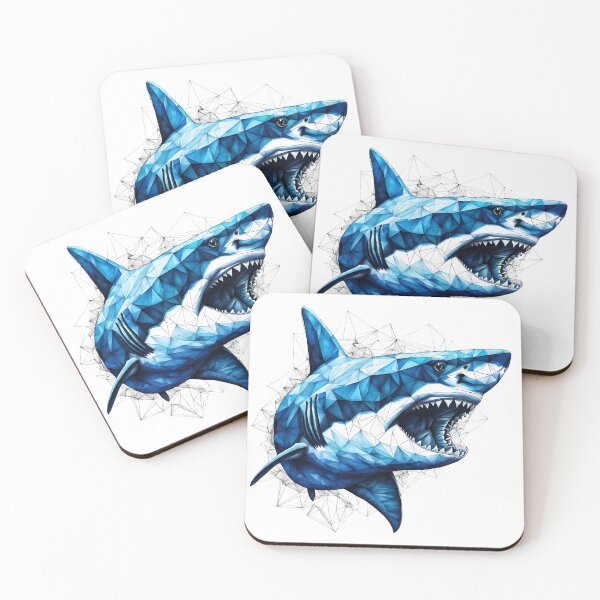 Item preview, Apex Geometry - Low Poly Sharks designed and sold by artificia-off.