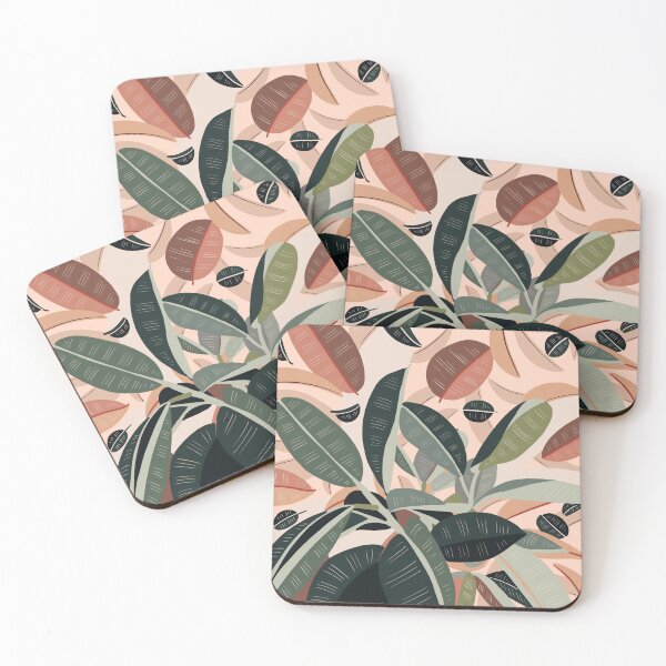 Item preview, Green leaves abstract designed and sold by mmartabc.