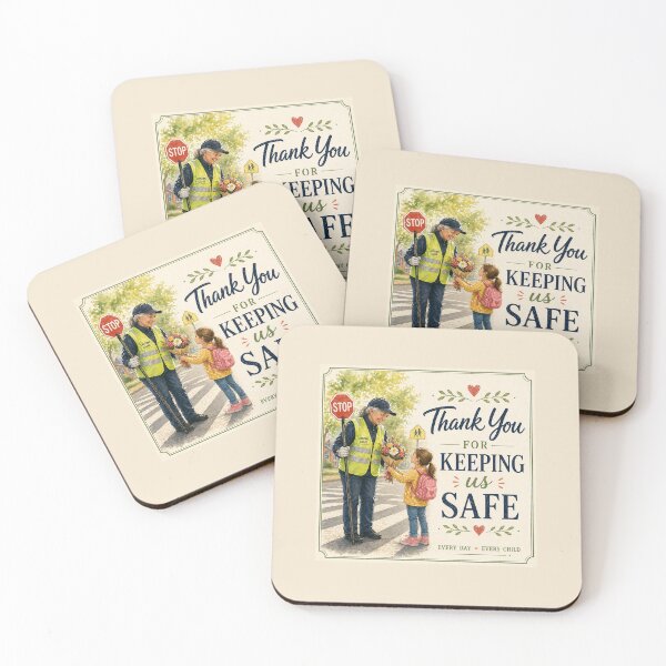 Item preview, Thank You for Keeping Us Safe – Crossing Guard Appreciation Gift designed and sold by Novel Works Studio.