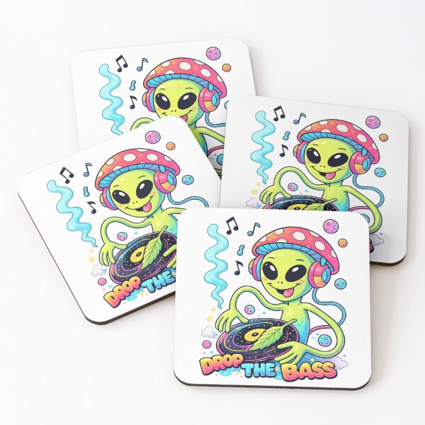 Item preview, Alien DJ Psychedelic Essential T-Shirt Retro Rave designed and sold by SoftSproutstu.