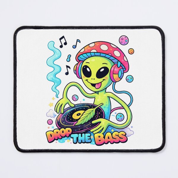 Item preview, Alien DJ Psychedelic Essential T-Shirt Retro Rave designed and sold by SoftSproutstu.