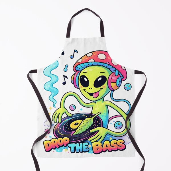 Item preview, Alien DJ Psychedelic Essential T-Shirt Retro Rave designed and sold by SoftSproutstu.