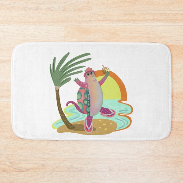 Item preview, Colorful Dancing Cat Summer Vibes Beach Vacation designed and sold by FaliushART.
