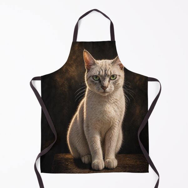 Item preview, Golden Gaze Cat Portrait – Elegant Moody Feline with Emerald Eyes designed and sold by Kimberly Palmer.