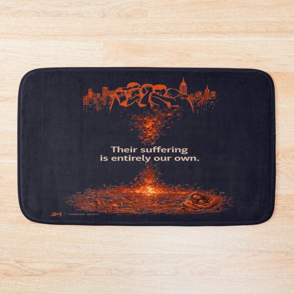 Item preview, Their Suffering Is Entirely Our Own – Anti War Statement Art designed and sold by JM Language Service.