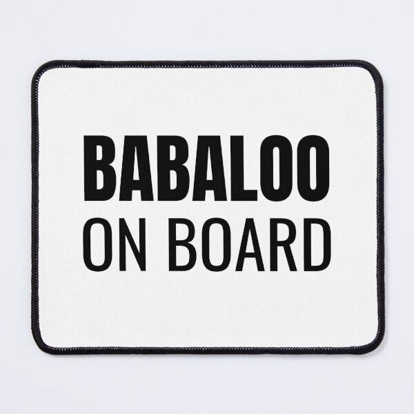 Item preview, Babaloo On Board (Black) designed and sold by ShipCrewNation.