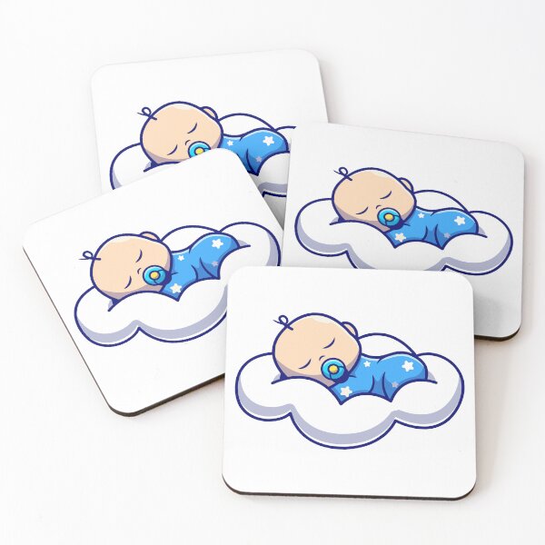 Item preview, Cute Baby Sleeping on a Cloud with Star Pajamas designed and sold by kjpwr.