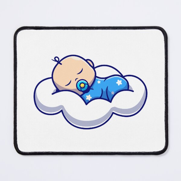 Item preview, Cute Baby Sleeping on a Cloud with Star Pajamas designed and sold by kjpwr.