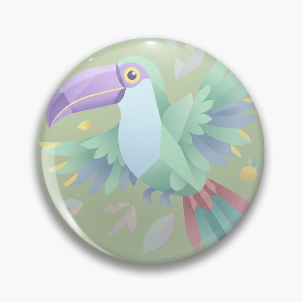 Item preview, Geometric Pastel Toucan – Minimalist Tropical Flight Illustration designed and sold by BLUESKY11a.