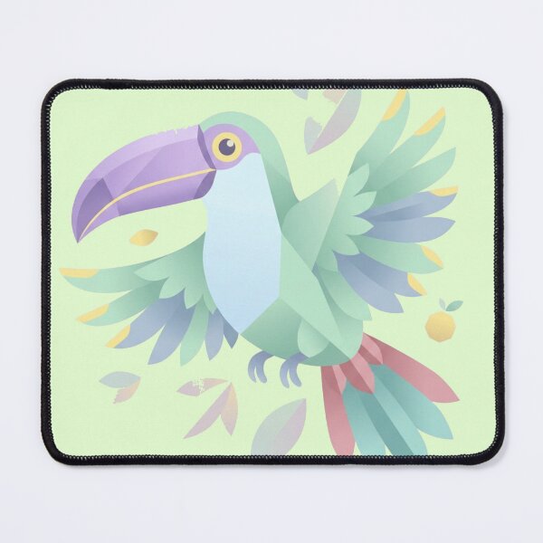 Item preview, Geometric Pastel Toucan – Minimalist Tropical Flight Illustration designed and sold by BLUESKY11a.