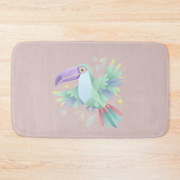 Item preview, Geometric Pastel Toucan – Minimalist Tropical Flight Illustration designed and sold by BLUESKY11a.