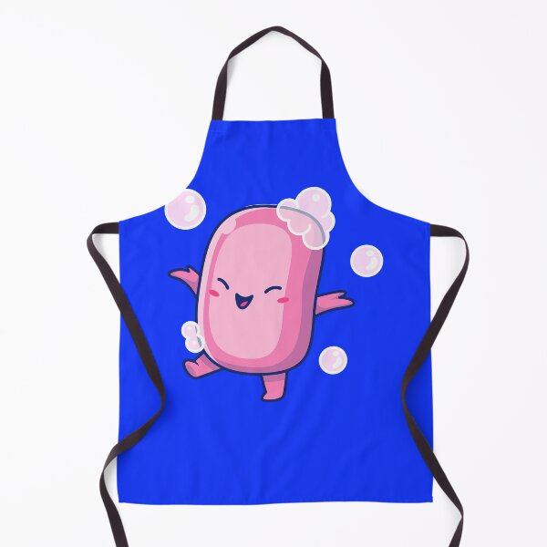 Item preview, Cute Pink Soap Character with Bubbles designed and sold by kjpwr.