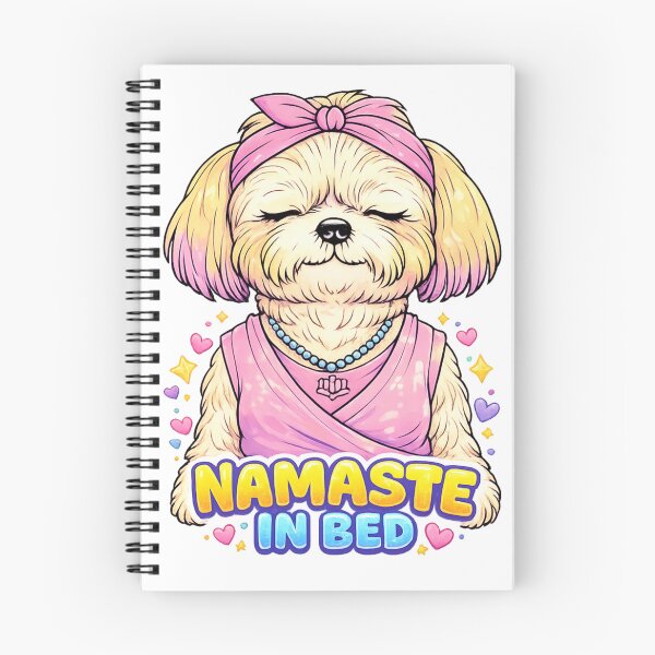 Item preview, Namaste In Bed Essential T-Shirt Meditating Dog designed and sold by SoftSproutstu.