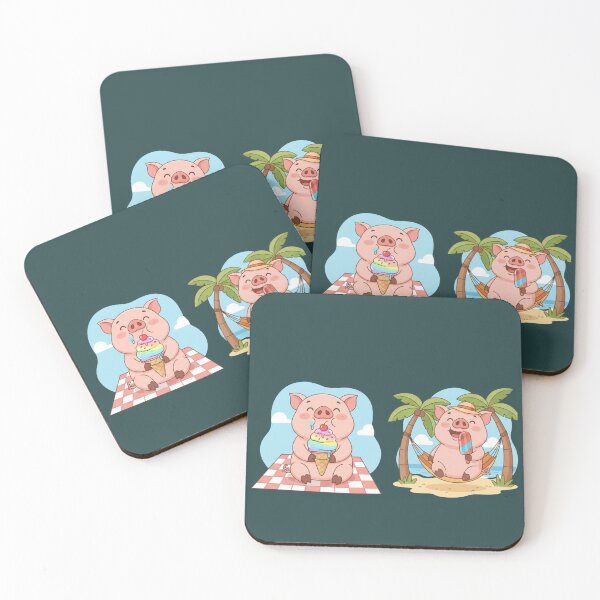 Item preview, Happy little fat pig designed and sold by RiverFong.