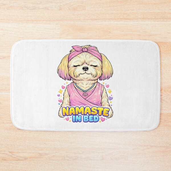 Item preview, Namaste In Bed Essential T-Shirt Meditating Dog designed and sold by SoftSproutstu.