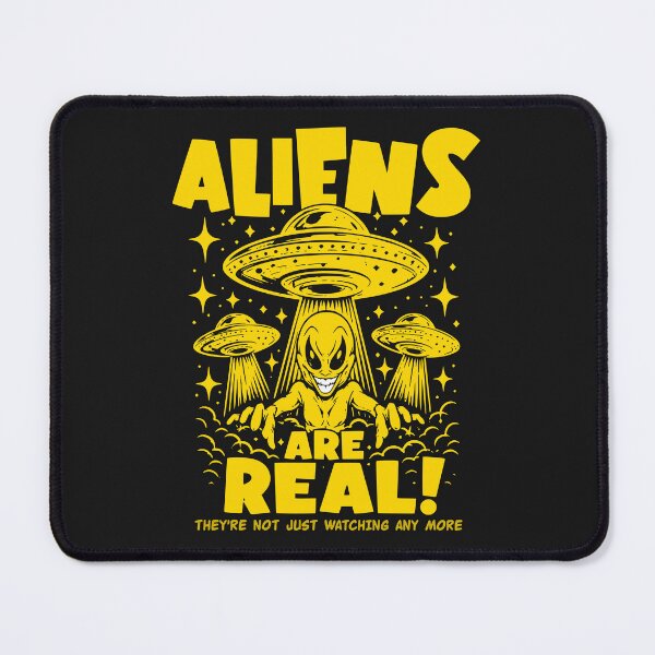 Item preview, Aliens Are Real – They're Not Just Watching - Galactic Yellow designed and sold by VoglR.