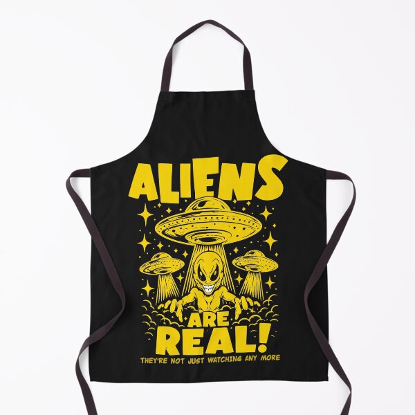 Item preview, Aliens Are Real – They're Not Just Watching - Galactic Yellow designed and sold by VoglR.