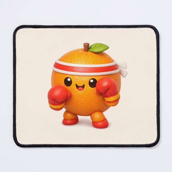 Item preview, Cute Kawaii Orange Boxer | Funny Fruit Fighter Cartoon designed and sold by Moons Studio.
