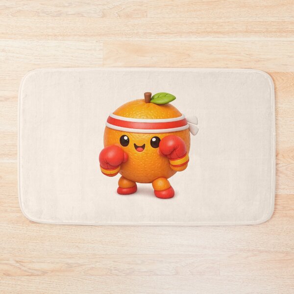 Item preview, Cute Kawaii Orange Boxer | Funny Fruit Fighter Cartoon designed and sold by Moons Studio.