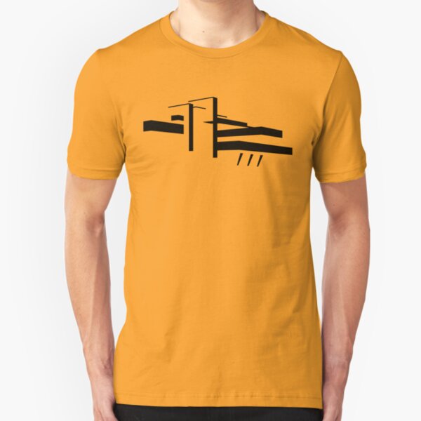 Frank Lloyd Wright - Fallingwater House Slim Fit T-Shirt