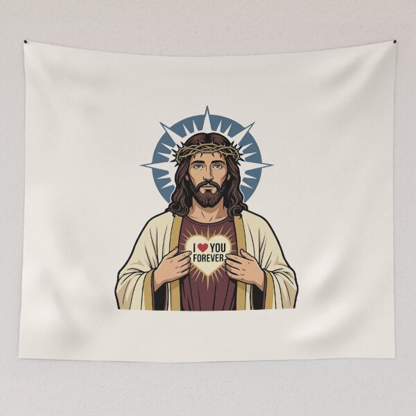 Item preview, Jesus Loves You Forever | Christian Valentine | I Love You Forever Faith | Religious Gift  designed and sold by stylishdzign.