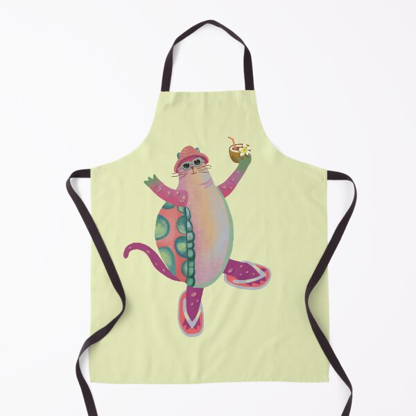 Item preview, Cool Cat With Cocktail Summer Vacation Vibes designed and sold by FaliushART.