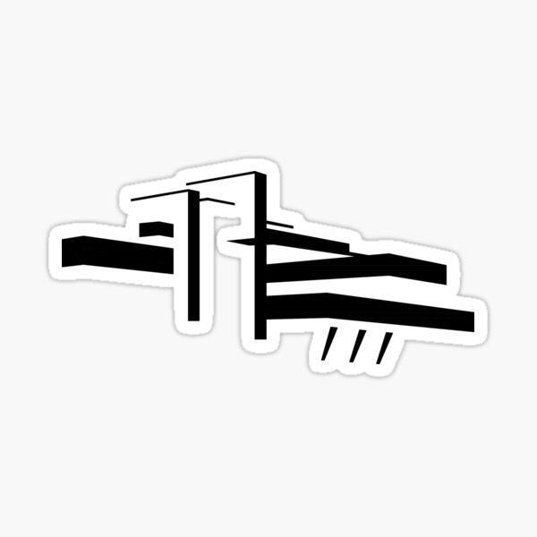 Frank Lloyd Wright - Fallingwater House Sticker