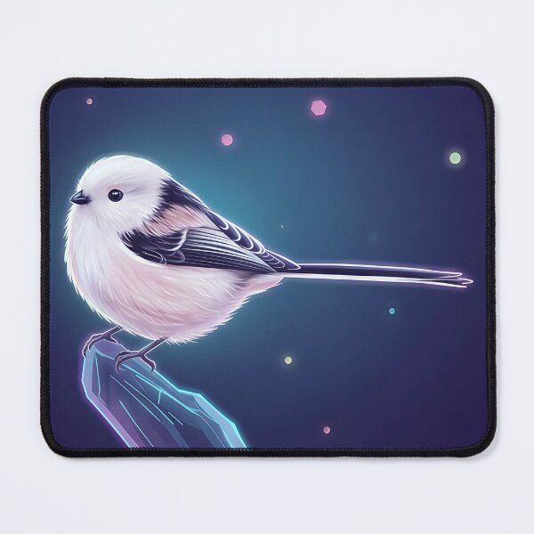 Item preview, Cyberpunk Long Tailed Tit Neon Aesthetic Bird Art designed and sold by JWSmile.