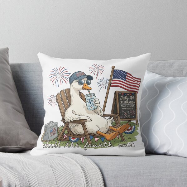Item preview, Chill the Fourth Out Patriotic Duck Fireworks designed and sold by colorsartss.